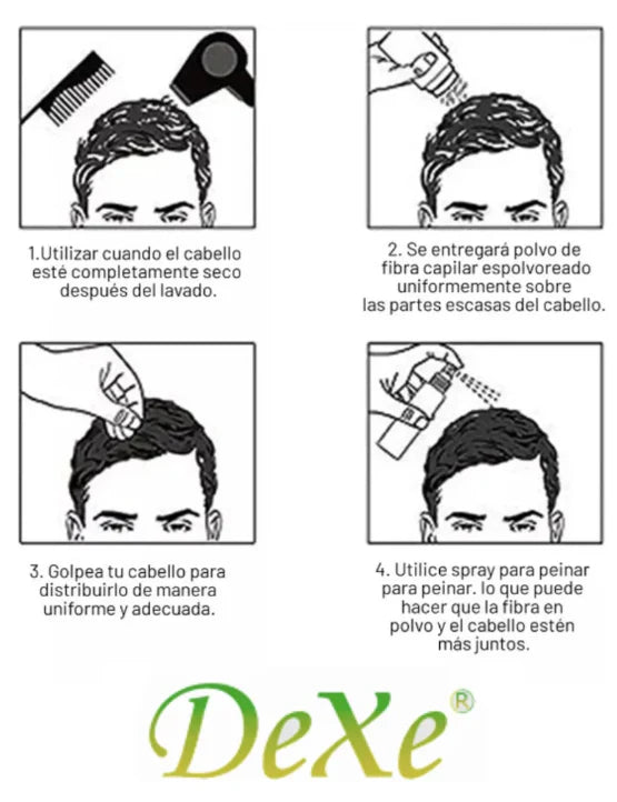 Fibras Capilares Duraderas e Instantáneas DexerHair 2x1