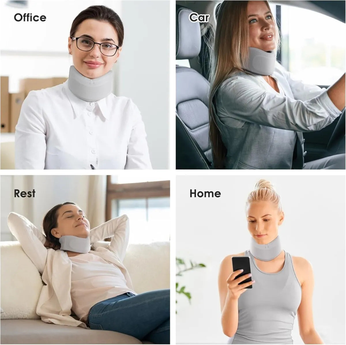 CerviSoft™ Collarín Cervical Ortopédico Suave Unisex