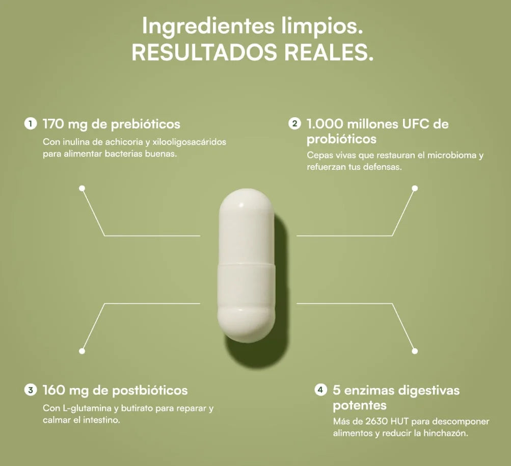 GutBalance™ Suplemento de Recuperación Intestinal 60 Capsulas
