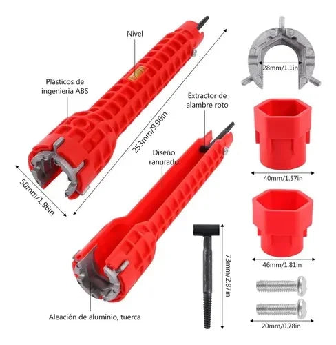 ToolFlex™ 8 en 1 La llave flexible para todo tipo de Instalaciones