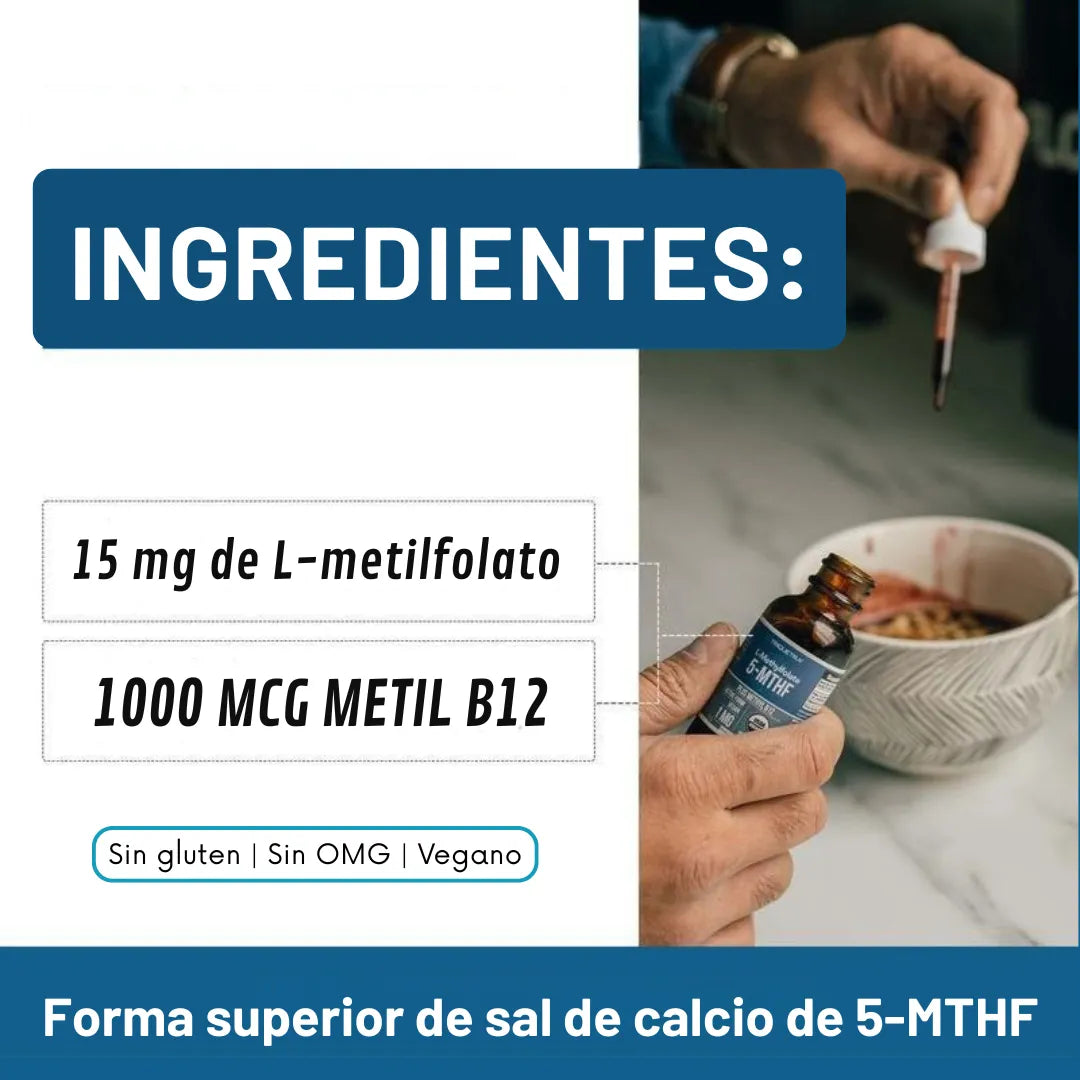 Suplemento 5-MTHF L-Methylfolate™ + Vitamina B12