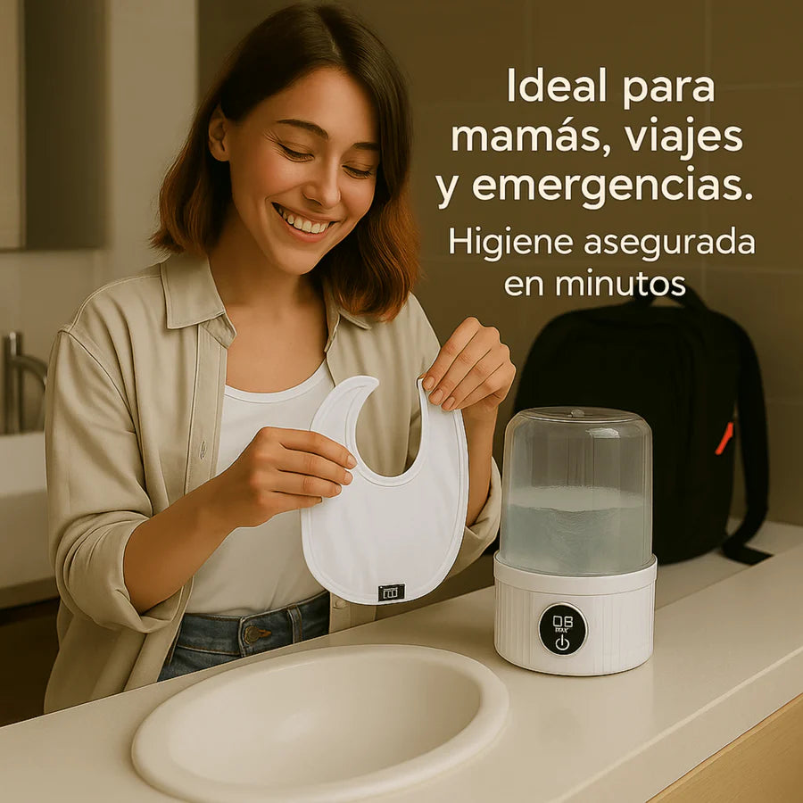 DryNest Wave™ Mini Lavadora Portátil Recargable