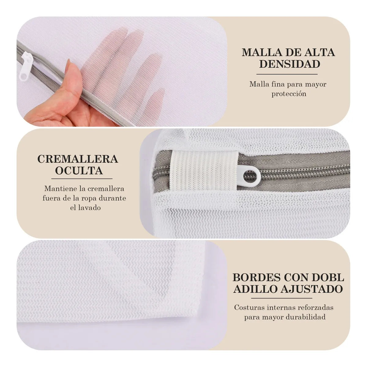 SoftGuard™ Set x5 Bolsas de Malla Fina para Lavandería