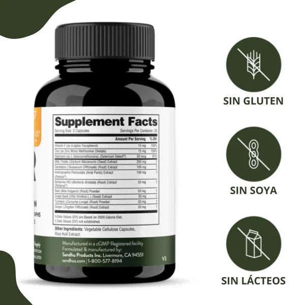 Suplemento Liver™ Limpieza Natural y Soporte para tu Hígado