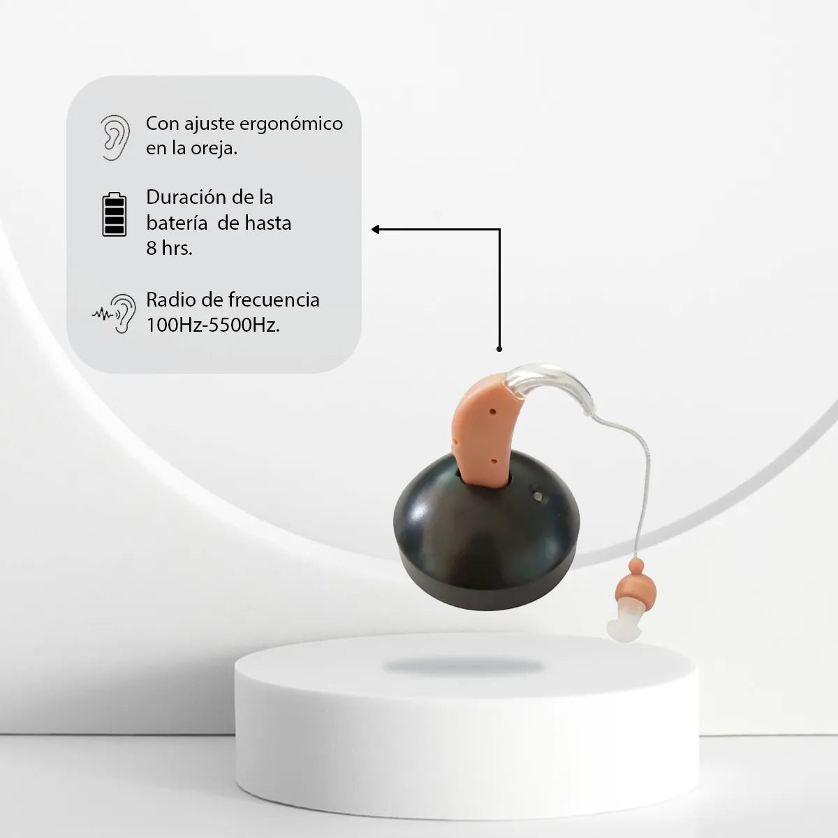 ClearSound™ Audífono Recargable Amplificador de Sonido ¡2x1!