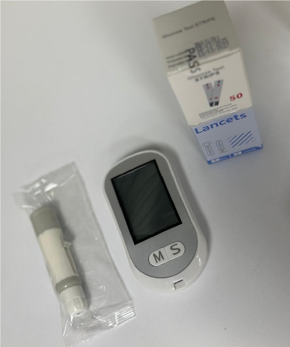 Glucotest™ Kit Medidor Digital de Glucosa Portátil