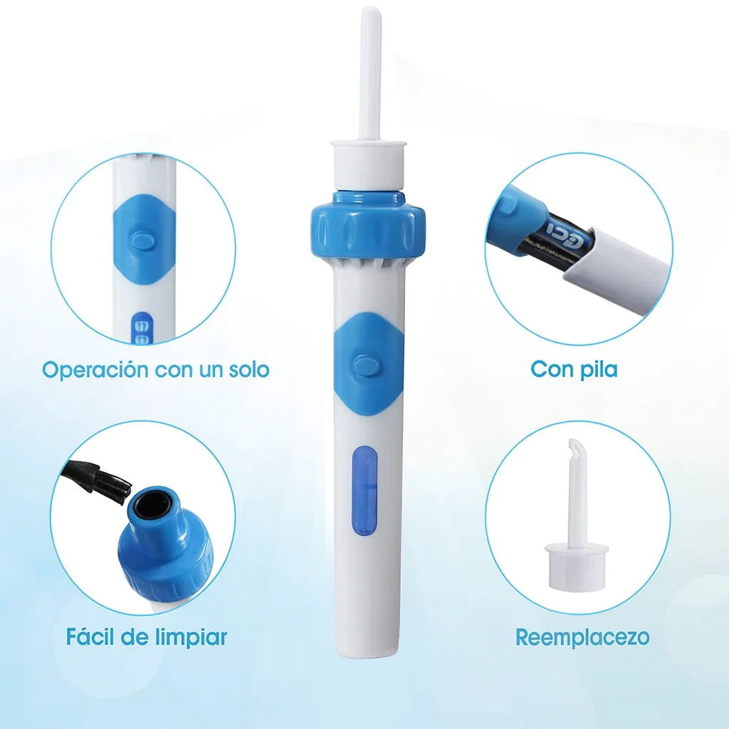 DEOcross™ Limpiador de Oídos Eléctrico con Succión Segura