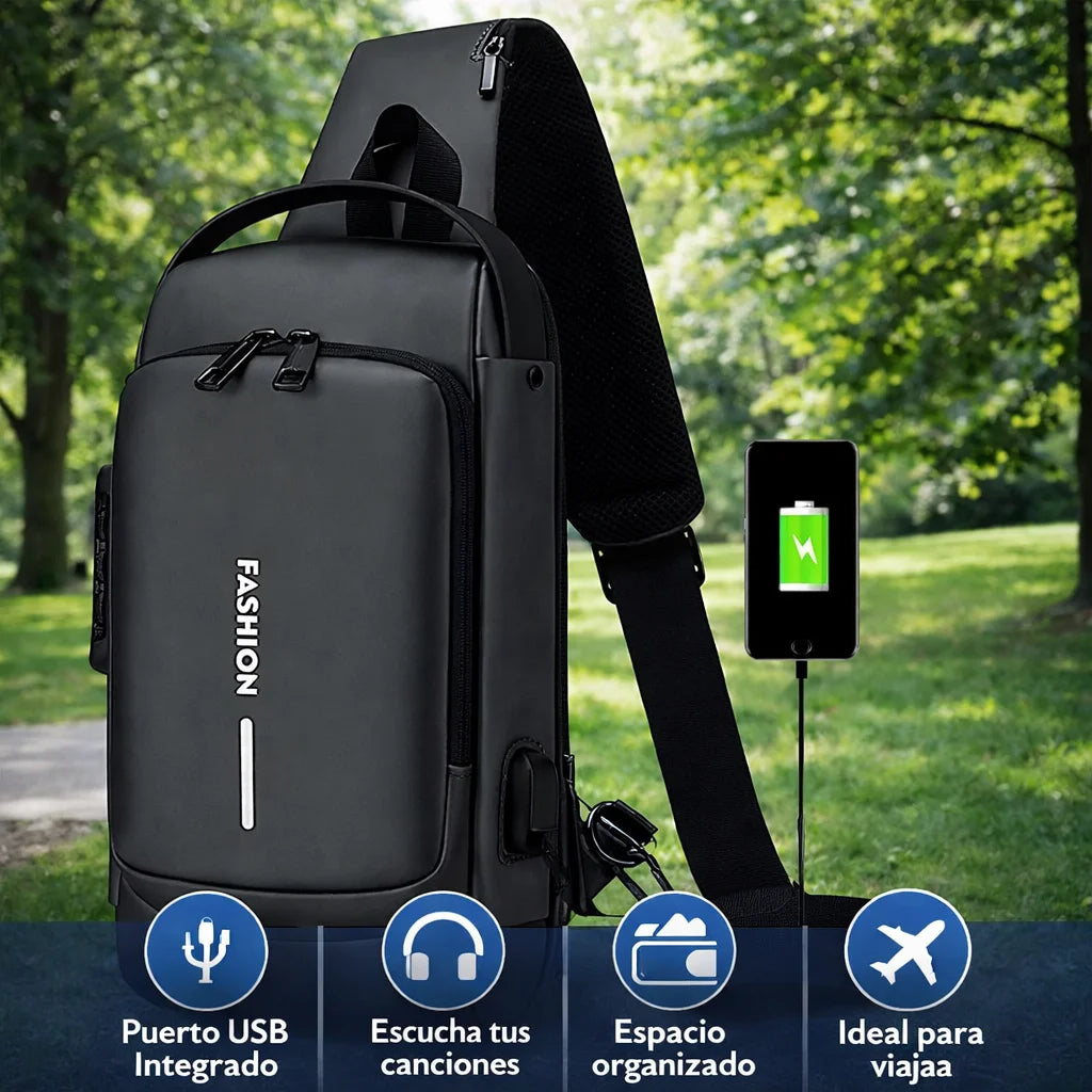 SafePack™  Mochila Antirrobo con Puerto USB