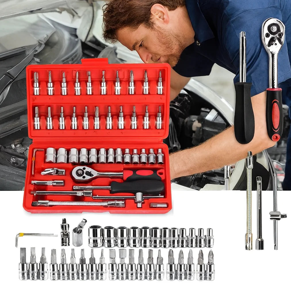 ToolBox™ Kit de Herramientas de 46 Piezas para el Taller y Casa