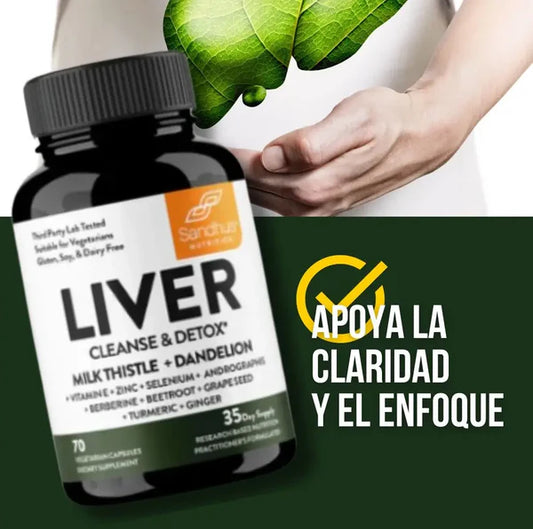Suplemento Liver™ Limpieza Natural y Soporte para tu Hígado