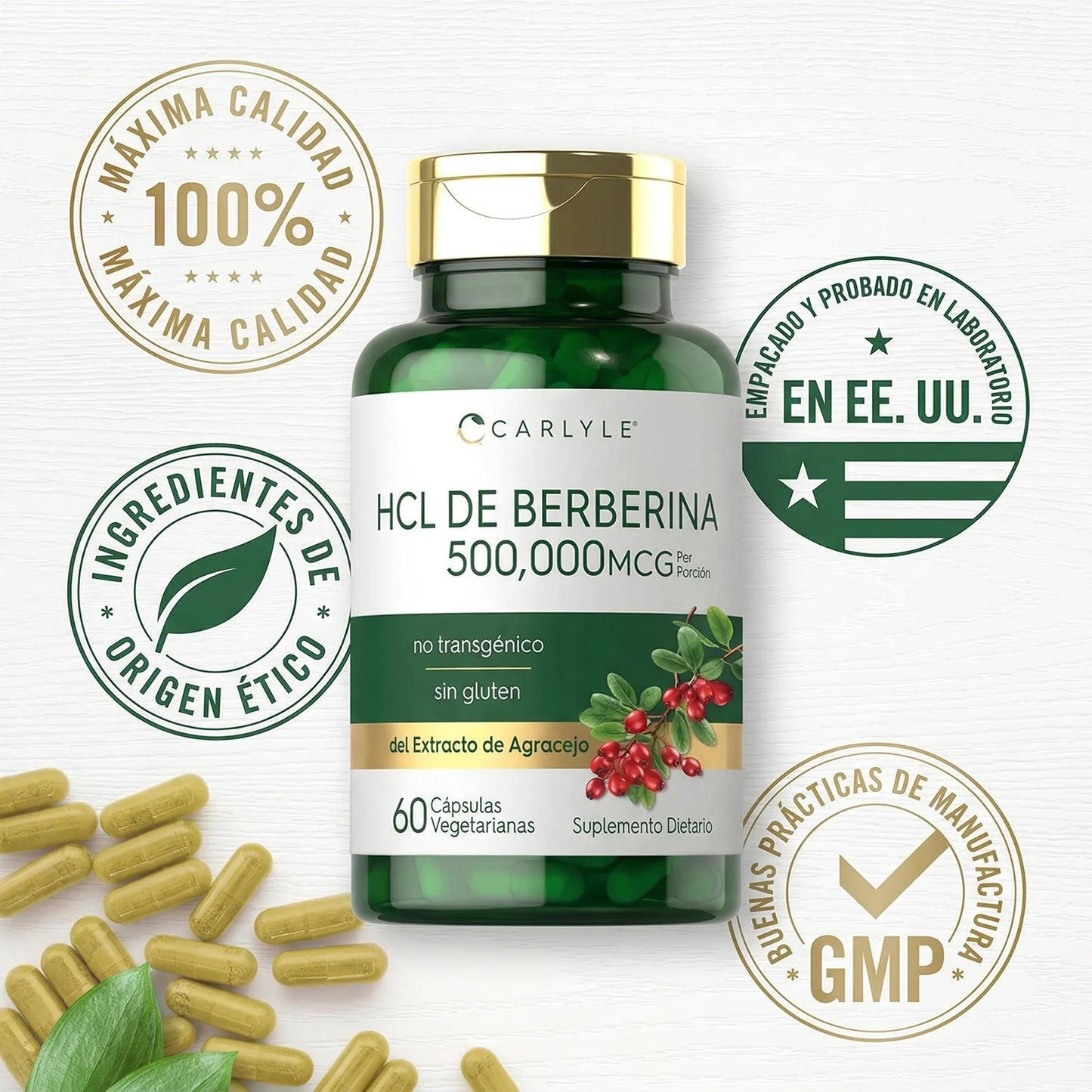 Suplemento Berberina™ Control y Vitalidad 60 cápsulas