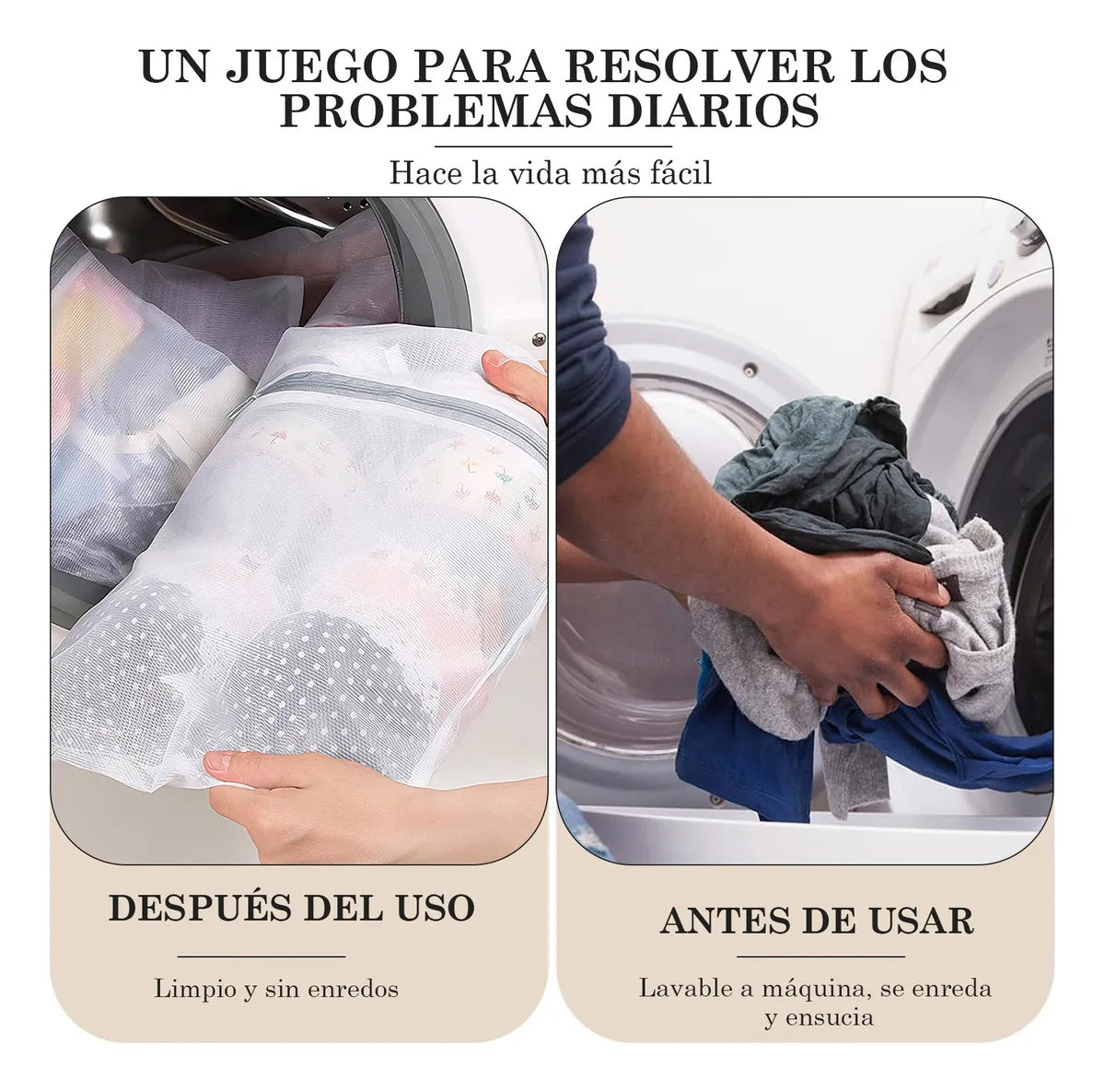 SoftGuard™ Set x5 Bolsas de Malla Fina para Lavandería