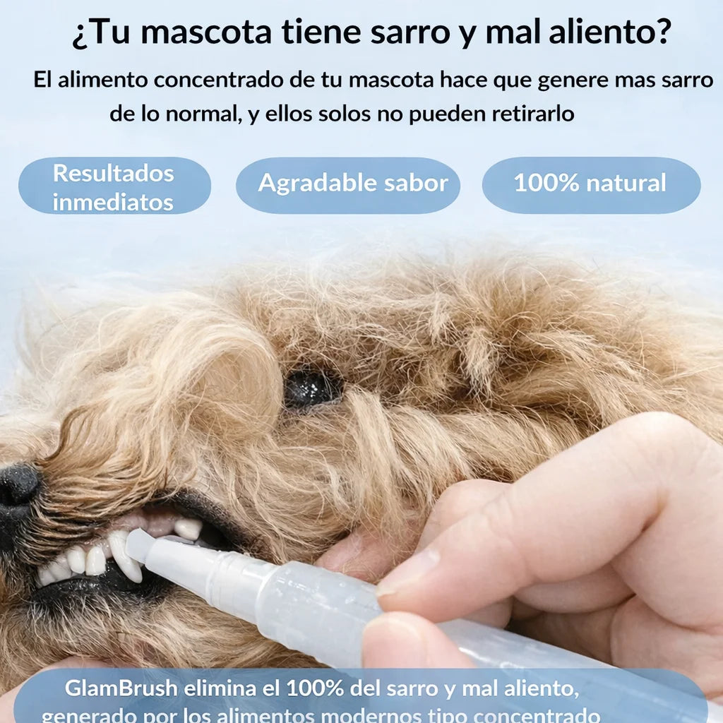 Glambrush™ Limpiador dental para mascotas ¡2x1!