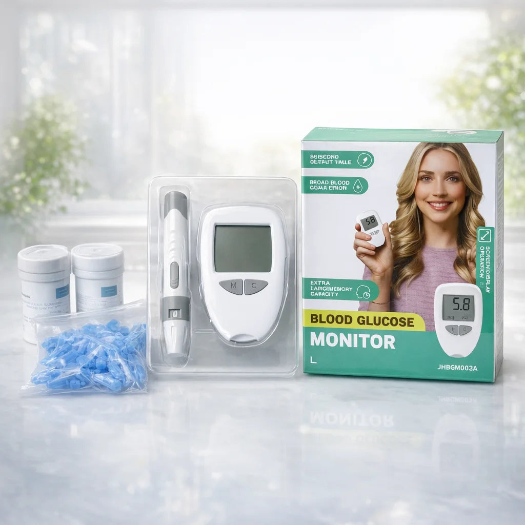GlucoCheck Pro™ Glucómetro Digital Portátil