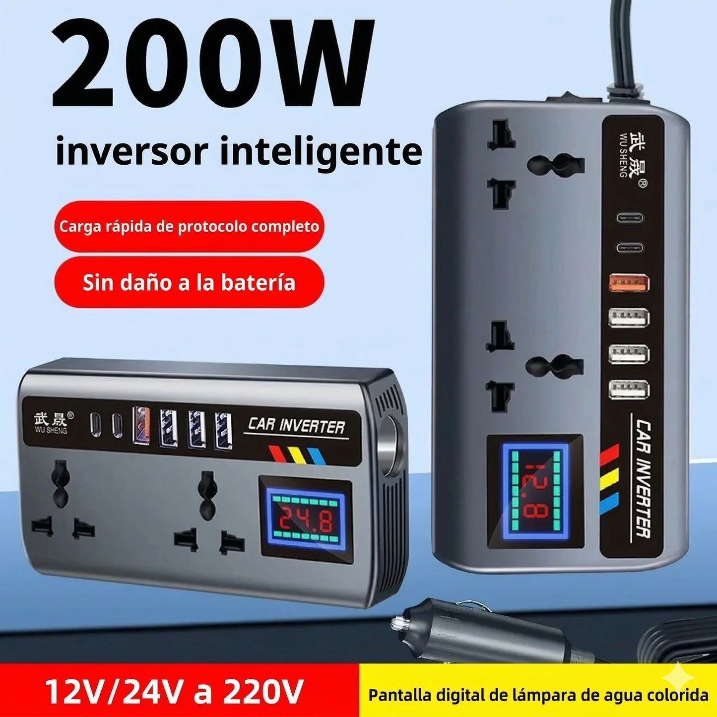 Car Inverter™ Inversor de Carga de 200W