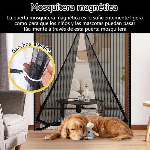 Mosquitera Magnética Premium™ Aire fresco sin mosquitos