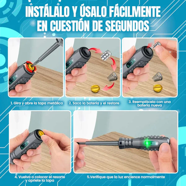 Powering Tester™ Desarmador Detector de Corriente ¡2x1!