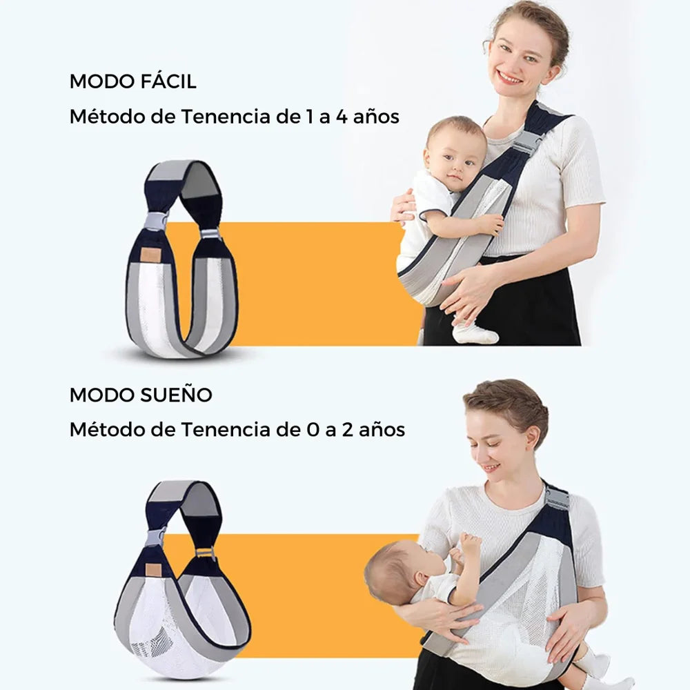 KangooFlex™ Porta Bebé Ergonómico con Asiento de Cadera