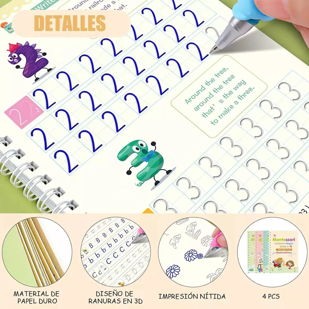 SankMagic™ Set de 4 Libros Mágicos para Niños