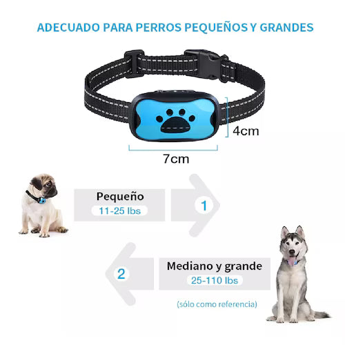 TranquilPet™ Collar Inteligente Anti-Ladridos con Vibración Suave y Detección de Sonido