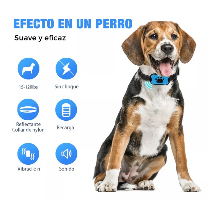 TranquilPet™ Collar Inteligente Anti-Ladridos con Vibración Suave y Detección de Sonido