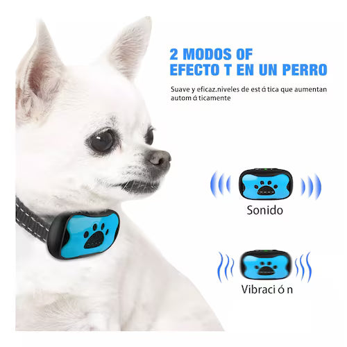 TranquilPet™ Collar Inteligente Anti-Ladridos con Vibración Suave y Detección de Sonido