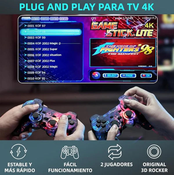 RetroMax 4K™ – Diversión Infinita en tu Pantalla