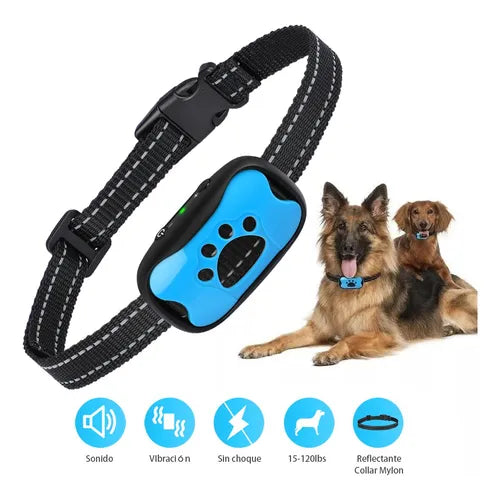 TranquilPet™ Collar Inteligente Anti-Ladridos con Vibración Suave y Detección de Sonido